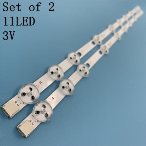 11LEDS Backlight Strip For TELEFUNKEN TE32182B29C10 32TLKDLEDSMART 32XT3000DM Bars Kit TV LED Band Innotek 32" NDV REV0.0 REV1.1