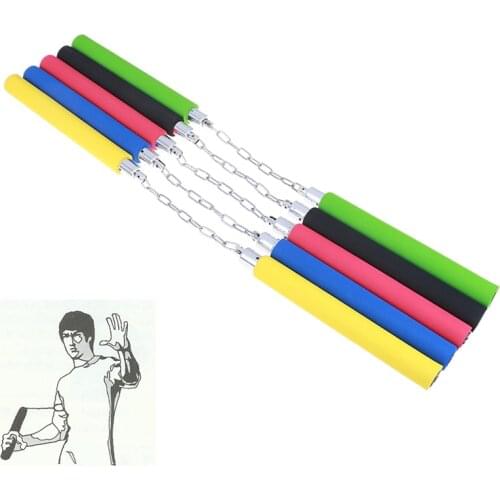 1pc Foam Nunchakus Hot Martial Art Foam Padded Safe Fitness Nunchakus For Children KungFu Beginners Training Tool