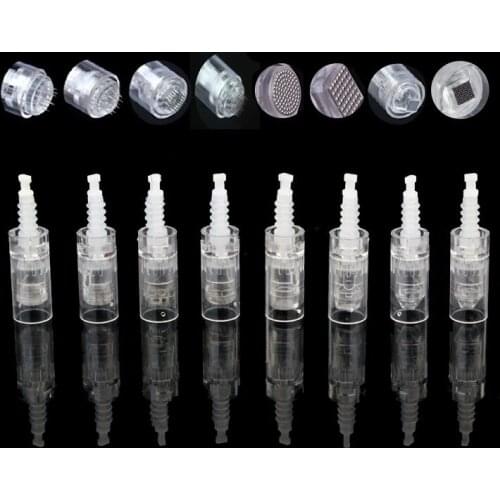 50/25/10pcs Round Nano Pin Needle Cartridge for Ultima A6 9/12/36/42 Pin Micro Needle Replacement Derma Tattoo
