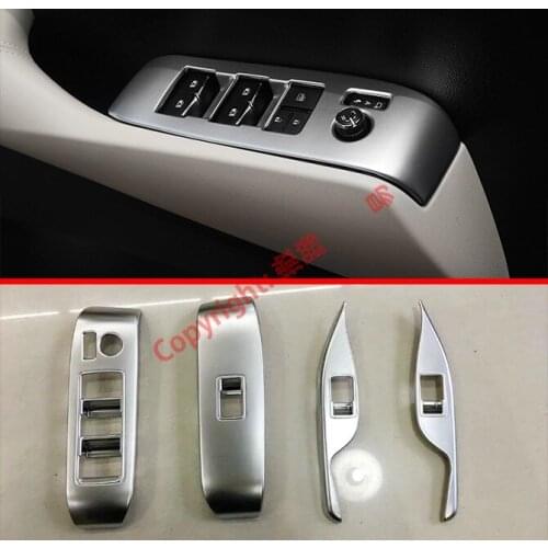 ABS Pearl Chrome Interior Door Window Armrest Cover Switch Panel Trim Molding Garnish For Toyota Alphard Vellfire AH30 2016-2020