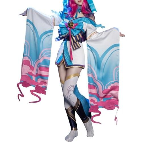 Ahri Spirit Blossom LOL Cosplay Costume Spirit Blossom Ahri Cosplay Costume Hot Halloween Game Costume