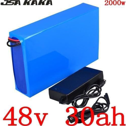 Free Customs Tax 48V Battery 48V 2000W 1500W 1000W Electric Bike Battery 13S 48V 20Ah 25Ah 30Ah Lithium Ebike Battery+5A Charger