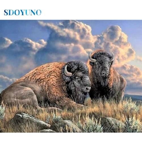 SDOYUNO DZDP437 Full Square/Round Diamond Painting Animals 5D DIY Diamond Embroidery Mosaic Partial Art Kits Pattern Home Decor