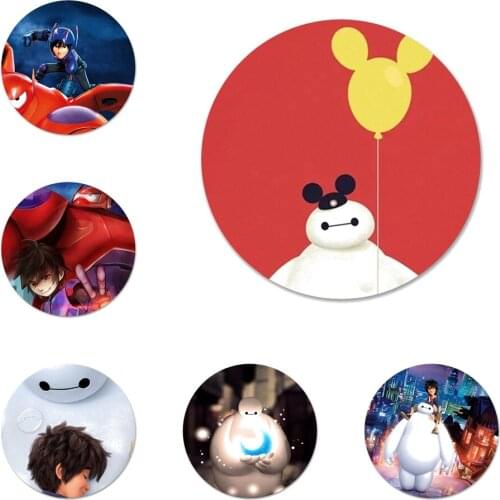 Baymax i love you Icons Pins Badge Decoration Brooches Metal Badges For Backpack Decoration 58mm