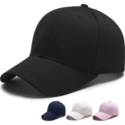 2021 Cotton Baseball Cap Classic Sports Hat with Adjustable Strap for Running Workout Outdoor Solid Color N66