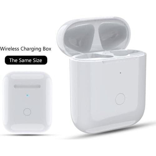 Bluetooth Wireless Charging Charger Cover Case Box Replacement for Airpods 1/2 Wireless Earphone Protective Skin Cover Box