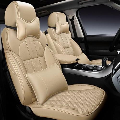 Custom cowhide car seat cover leather for auto Nissan Qashqai Sunny X-Trail Cima Fuga Cefiro murano car accessories car styling