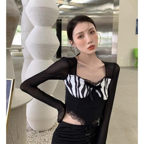 Прозрачные блузки FALLINGSTAR China At AliExpress