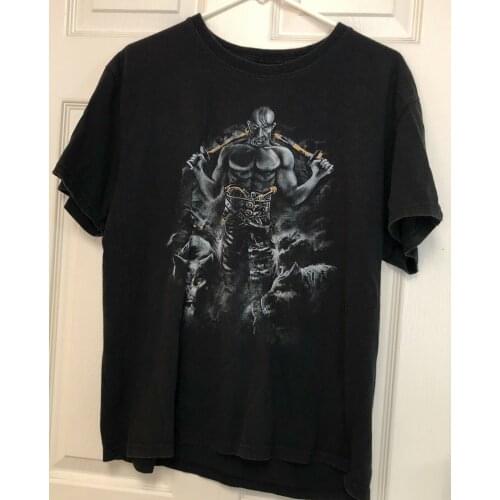 Cool Design Ukrainian Cossack Character Wolves Printed T-Shirt. Summer Cotton Short Sleeve O-Neck Mens T Shirt New S-3XL