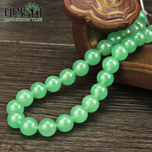 Smooth Natural Gem Green Round Loose Beads Aventurine Round Loose Beads 15" Strand 4/6/8/10/12mm Fit DIY Jewelry Makings 1846