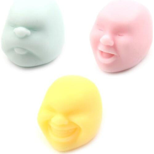 Anti-stress Squishy Toy Human Emotion Face Vent Ball Toys Squeeze Squishe Gadget Anti Stress Ball Jokes Funny Toys For Children