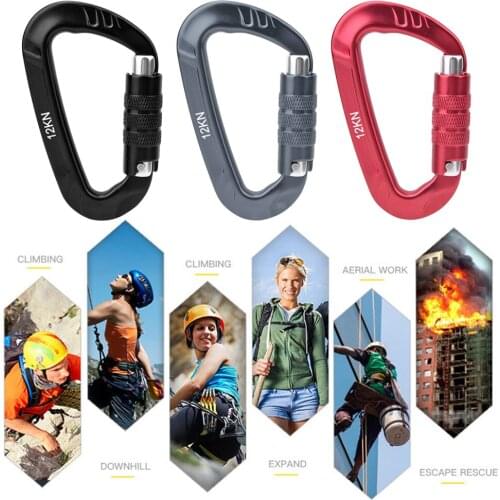 Outdoor Climbing Backpack Carabiner Clips Lightweight Hanging Clasp Water Bottle Bag Buckle Durable Carabiner Quick Hanging