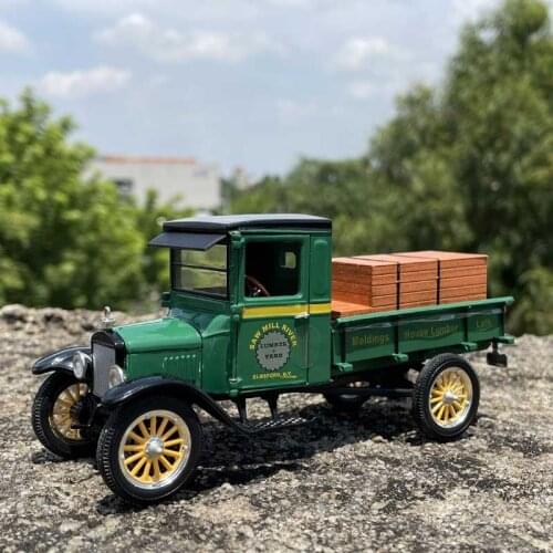 Diecast 1/32 Scale Ford US Classic Transport Truck Alloy Car Model Static Show Adult Collection Gift Boy Hot Toys for Boys