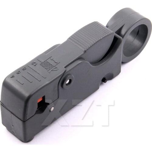 High Quality Household Tool Multifunction Rotary Coax Coaxial Cable Cutter Tool RG58 RG59 RG6 High Impact Material Wire Stripper