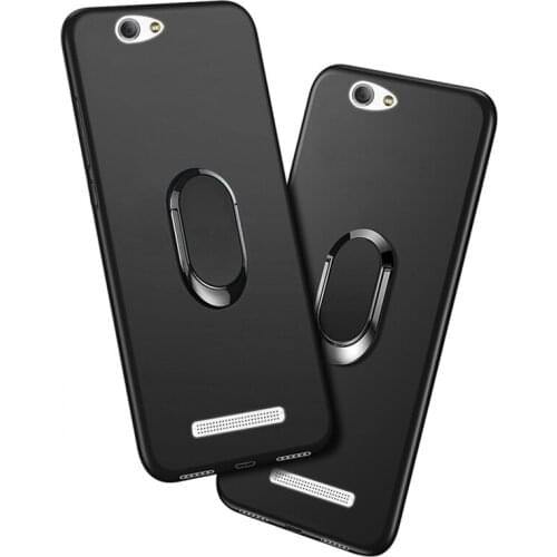 Cover For Wileyfox Spark X SparkPlus Case Black Red Blue Classic Finger Ring 360 Degree Rotation Soft Silicon