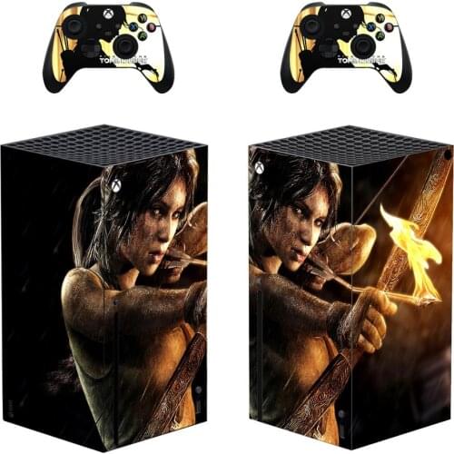 Tomb Raider Skin Sticker Cover for Xbox Series X Console and Controllers Xbox Series X Skin Sticker Decal Vinyl