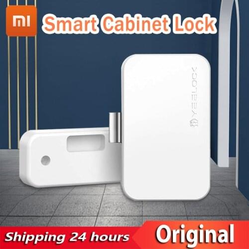 New Xiao Mi YEELOCK Smart Drawer Cabinet Lock Keyless Bluetooth APP Unlock Anti-Theft Child Safety File Security Drawer switch