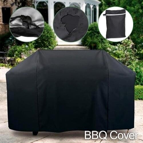 NEW Arrival Black Waterproof BBQ Cover BBQ Accessories Grill Cover Anti Dust Rain Gas Charcoal Electric Barbeque Grill 4 Sizes