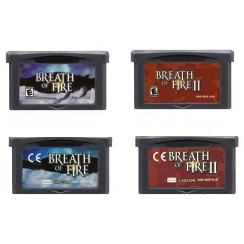 Superior 32 Bit Video Game Cartridge Memory Card for Nintendo GBA Breath of Fire Series English Language