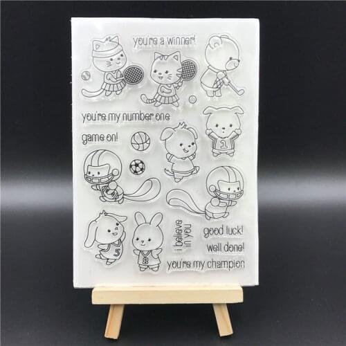 Cats Transparent Clear Silicone Stamp/Seal for DIY scrapbooking/photo album Decorative clear stamp sheets A703