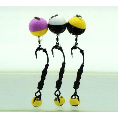 15PCS Carp Fishing Hook Bait Boilies Lure EVA Foam Bait Artificial Fishing Boilies Coarse Fishing Hair Rig Pop UP Soft Bait Corn