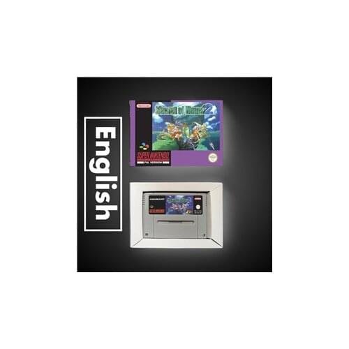 Secret of Mana 2 - EUR Version RPG Game Card Battery Save With Retail Box