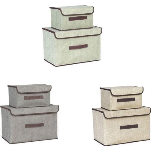 2PCS/Set Folding Storage Folding Box For Clothes Underwear Sock Classification Sort Out Travel Organize Home Application Furnitu