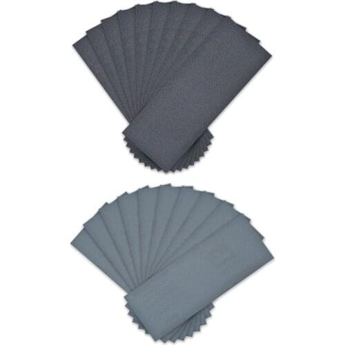 Uxcell 10pcs Wet Dry Waterproof Sandpaper Assortment 3.6 Inch x 9 Inch Abrasive Paper Sheets for Wood Furniture and Metal