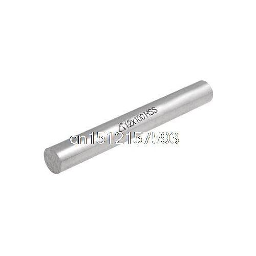 12mm Diameter 100mm Long Machine Boring Tool HSS Round Lathe Bar Silver Tone