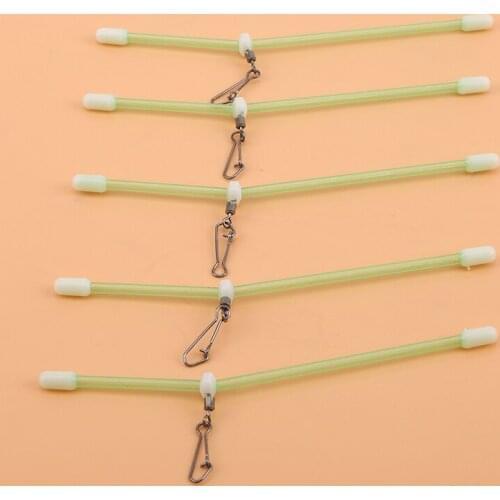 5pcs Fishing Plastic Tube Balance Bracket Plastic Luminous Fishing Group Night Fishing Elbow Sea Fishing Balance Connector