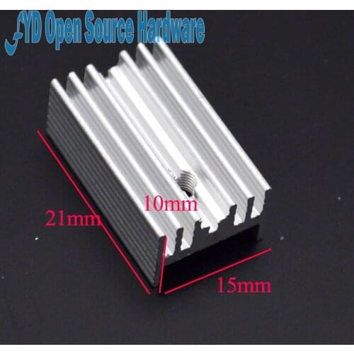 5pcs Heat sink 21*15*10MM (without pin) TO-220 transistor and other special high-quality radiator