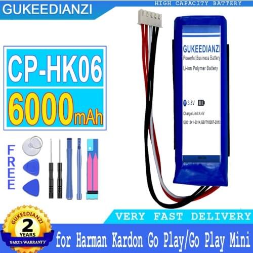 6000mAh GUKEEDIANZI Battery CP-HK06 /GSP1029102 01 for Harman/Kardon Go Play, Go Play Mini Big Power Bateria