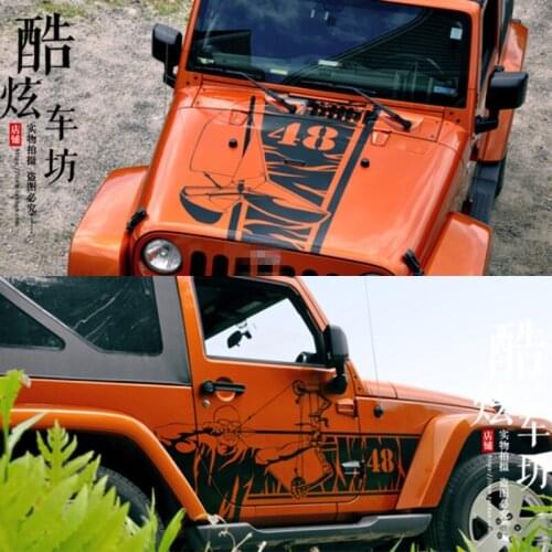 Car stickers FOR JEEP Wrangler body appearance personalized custom cross-country special decal film