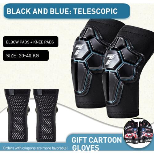 7'oclock Kids Roller Skating Balance Car Elbow Pads And Knee Pads Breathable Soft Protective Gear Riding Equipment Snowboarding