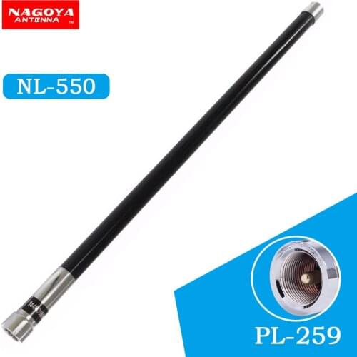 NAGOYA NL-550 Fiberglass 144/430MHz Dual Band Omni Antenna, Vehicle Antenna For Car Radio (White or Black) nl-550