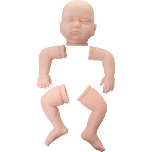 22 Inch Reborn Doll Lifelike DIY 100% Handmade Silicone Vinyl Unfinished Newborn Doll Parts DIY Blank Doll Kit