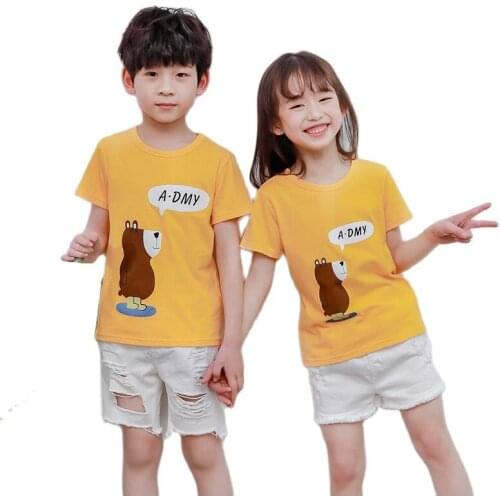 Baby Boy Girl Summer Clothes Children T-shirts Boys Outfits Fashion Clothing Cartoon Print Casual Tops T-shirt Short Sleeves