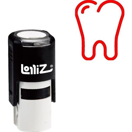 LolliZ Tooth Self-Inking Rubber Stamp - Modern Symbol Series