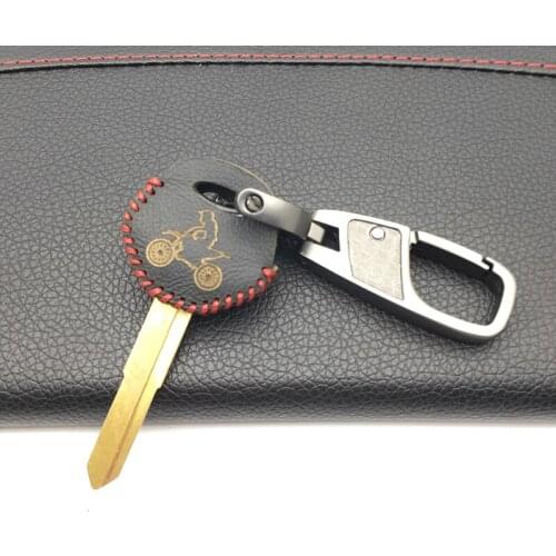 Fashion Style Motorcycle Leather Key Case Cover For YAMAHA YZF XJR1300 FJR1300 MT09 MT07 XJ6 TMax FZ6 FZ8 R3 R1 R6 Protect Shell