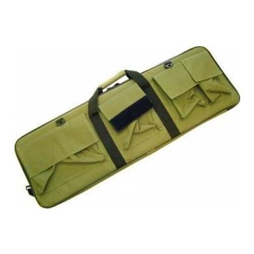 Soft case airsoft 88cm x 30cm olive green door asg with outside pockets