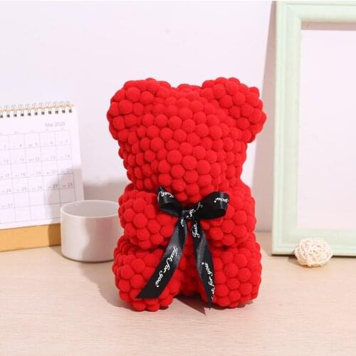 New Hairy Ball Simulation Teddy Bear Creative Christmas Valentines Day for Girlfriend Present Birthday Gift 25 Cm Small Bear