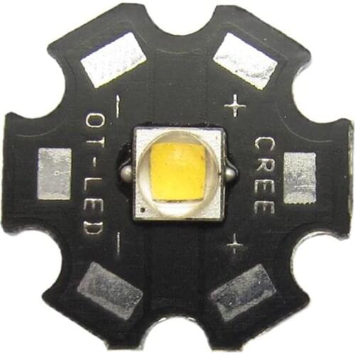 10W Original CREE XM-L L2 ( new gen of T6 ) Warm White Flashlight LED light With 20mm Star Base