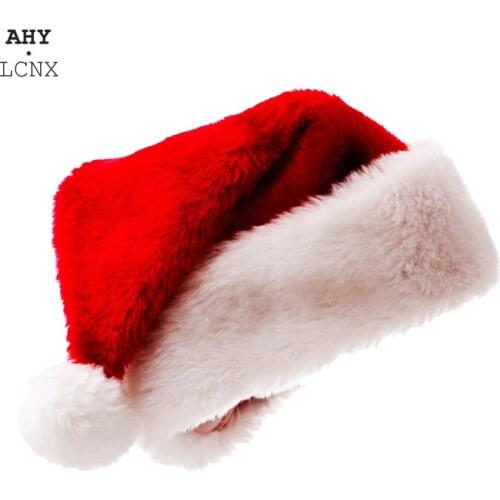 Short Fluff Christmas Hat Baby Photography Props Boy Girl New Years Gift Cosplay Santa Cap Decorations For Home Warm Winter