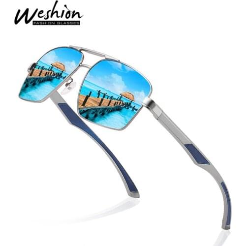 2021 Square Men Sunglasses Polarized Women Fashion Mirror Lens Retro Shades Large Size Driving Fishing Sun Glasses Accessories