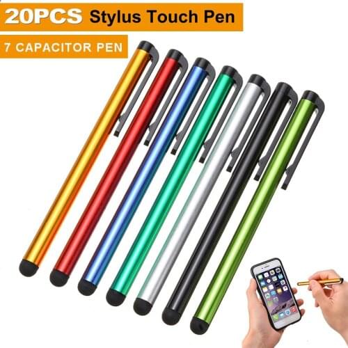 20pcs/lot Tablet Stylus Touch Pen Capacitive Touch Screen Pencil For Tablet Smartphone Cellphone iPad Capacitive Stylus Pen