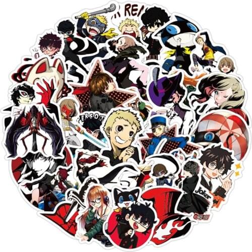 50Pcs Japanese Games Persona Waterproof Stationery PVC Sticker DIY Luggage Laptop Fridge Children DIY Classic Toy Stickers