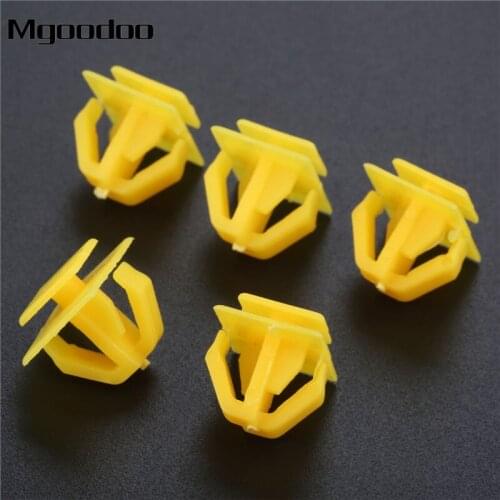 50Pcs Car Plastic Rivets Bumper Fender Fastener Clips Rocker Moulding Nylon Fit For Accent 87758-35000 For Santa Fe & Tiburon