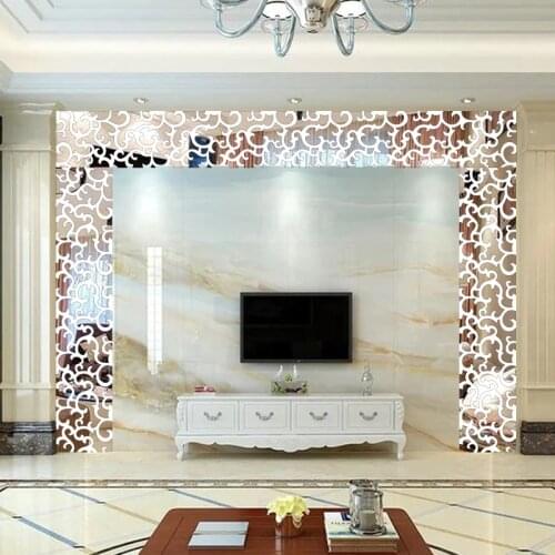 Mirror Wall Stickers Wall Decor Home Decoration Acrylic Wall Decals Decorative Stickers Cloakroom Decor Can be customized size