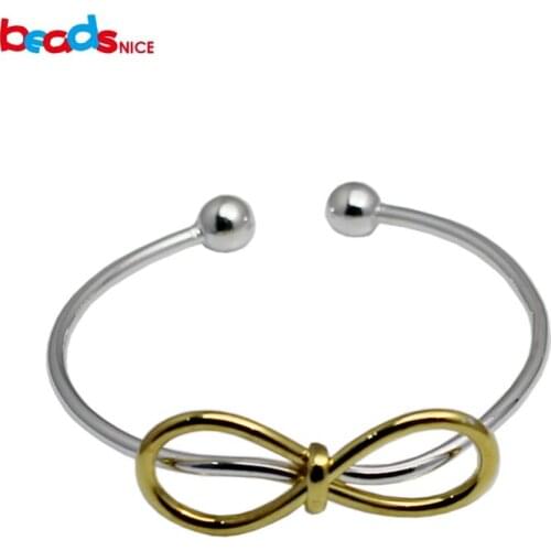 Beadsnice solid sterling silver bangle bracelet heavy silver cuff bangle for women wedding gift ID 34733