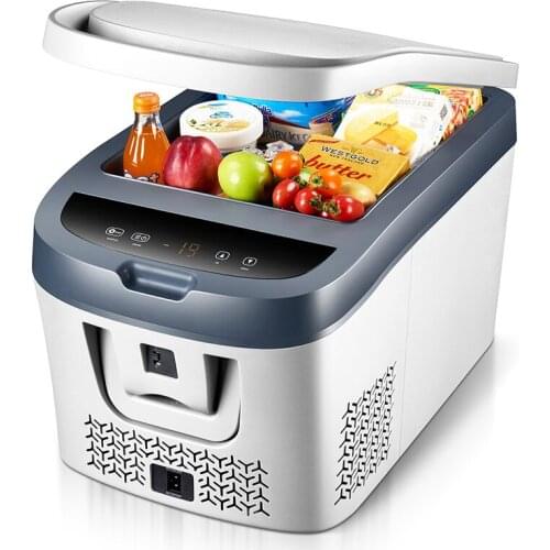 38L LCD Display Mini Fridge Freezers Car Home Compressor 60 Small Portable Fridge Camping Dc 12v Refrigeration Free Shipping